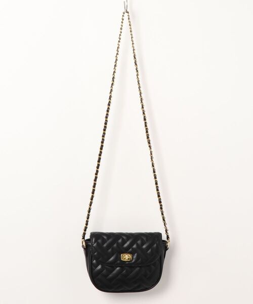 natural couture（ナチュラルクチュール）の「チャールズミニショルダーバッグ（ショルダーバッグ・レディース・グリーン/アイボリー/ブラック/キャメル・FREE）」の3枚目の写真