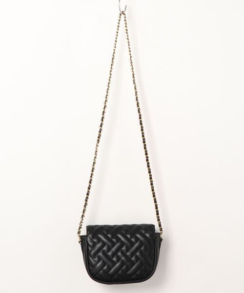 natural couture（ナチュラルクチュール）の「チャールズミニショルダーバッグ（ショルダーバッグ・レディース・グリーン/アイボリー/ブラック/キャメル・FREE）」の5枚目の写真