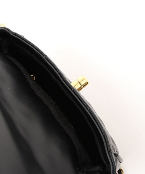 natural couture（ナチュラルクチュール）の「チャールズミニショルダーバッグ（ショルダーバッグ・レディース・グリーン/アイボリー/ブラック/キャメル・FREE）」の6枚目の写真