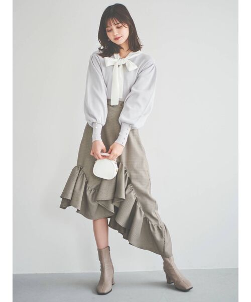 dazzlin（ダズリン）の「アソートアシメフリルスカート（スカート・レディース・その他1/ブラウン・SMALL/MEDIUM）」の10枚目の写真