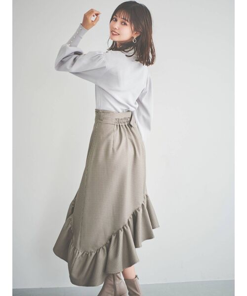 dazzlin（ダズリン）の「アソートアシメフリルスカート（スカート・レディース・その他1/ブラウン・SMALL/MEDIUM）」の5枚目の写真