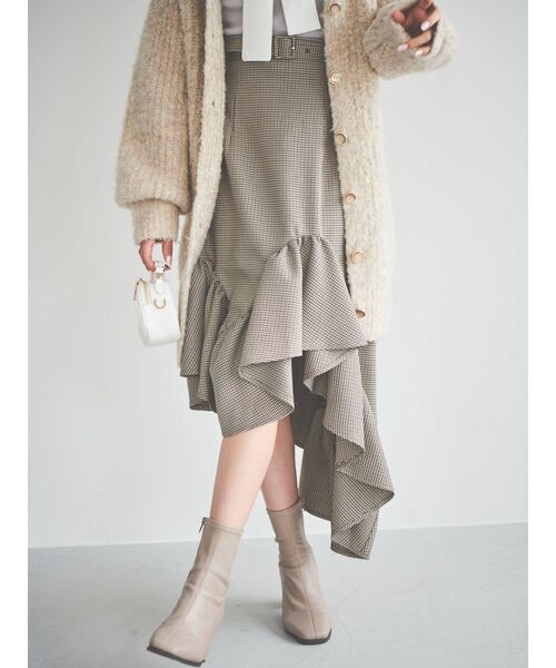 dazzlin（ダズリン）の「アソートアシメフリルスカート（スカート・レディース・その他1/ブラウン・SMALL/MEDIUM）」の6枚目の写真