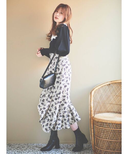 dazzlin（ダズリン）の「アソートアシメフリルスカート（スカート・レディース・その他1/ブラウン・SMALL/MEDIUM）」の7枚目の写真