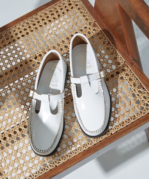 Firsthand(ファーストハンド)の「ARTESANOS/アルテサノス Tストラップローファー(ローファー・レディース・ブラック/ホワイト・36/38/37)」の5枚目の写真