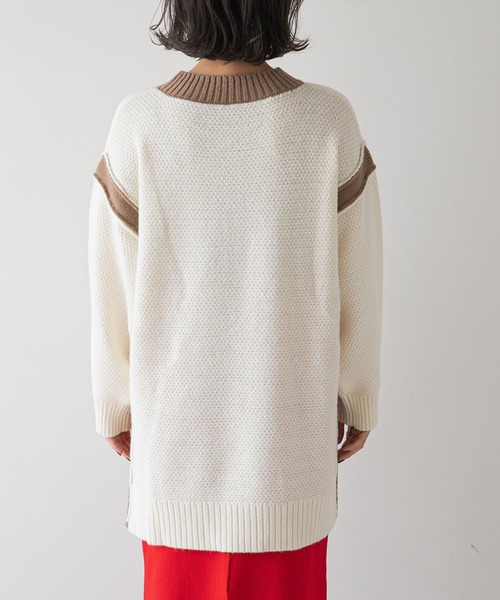 ENFOLD バイカラーニットプルオーバー ENFOLD - エンフォルド バイカラーニットの通販 by こち's shop