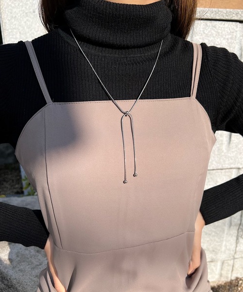 blackdia ocean（ブラックダイヤオーシャン）の「blackdia ocean スネークチェーンチョーカー2WAYネックレス（ネックレス・レディース・シルバー/ゴールド/ピンクゴールド・FREE）」の2枚目の写真