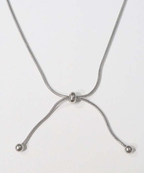 blackdia ocean（ブラックダイヤオーシャン）の「blackdia ocean スネークチェーンチョーカー2WAYネックレス（ネックレス・レディース・シルバー/ゴールド/ピンクゴールド・FREE）」の5枚目の写真