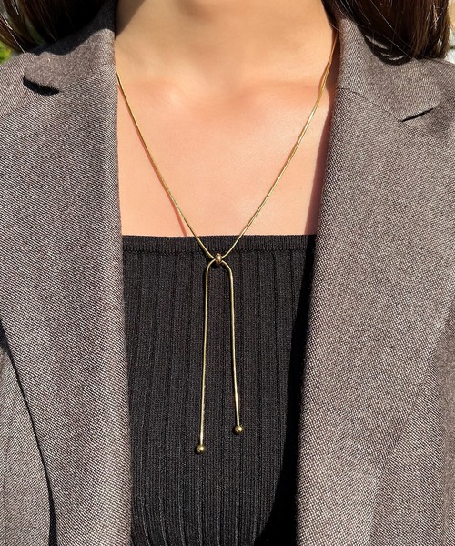 blackdia ocean（ブラックダイヤオーシャン）の「blackdia ocean スネークチェーンチョーカー2WAYネックレス（ネックレス・レディース・シルバー/ゴールド/ピンクゴールド・FREE）」の10枚目の写真