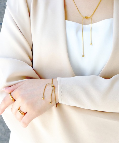 blackdia ocean（ブラックダイヤオーシャン）の「blackdia ocean スネークチェーンチョーカー2WAYネックレス（ネックレス・レディース・シルバー/ゴールド/ピンクゴールド・FREE）」の9枚目の写真