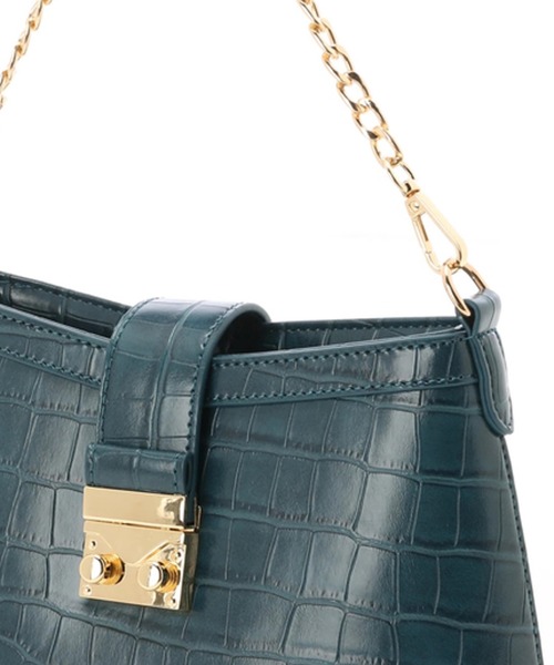 LIPSERVICE（リップサービス）の「クロコカーブチェーンバッグ（ハンドバッグ・レディース・ブラック/グリーン/ピンク・FREE）」の8枚目の写真