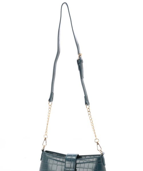 LIPSERVICE（リップサービス）の「クロコカーブチェーンバッグ（ハンドバッグ・レディース・ブラック/グリーン/ピンク・FREE）」の5枚目の写真