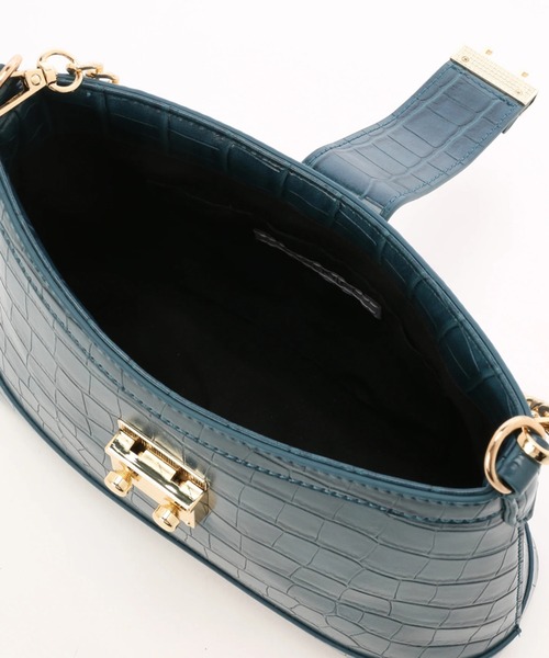LIPSERVICE（リップサービス）の「クロコカーブチェーンバッグ（ハンドバッグ・レディース・ブラック/グリーン/ピンク・FREE）」の4枚目の写真