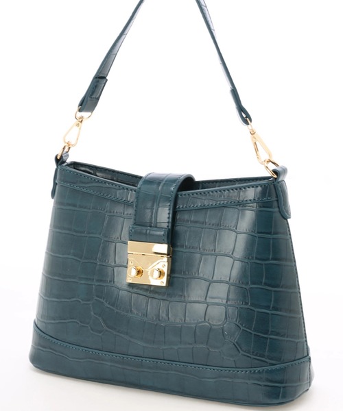 LIPSERVICE（リップサービス）の「クロコカーブチェーンバッグ（ハンドバッグ・レディース・ブラック/グリーン/ピンク・FREE）」の11枚目の写真