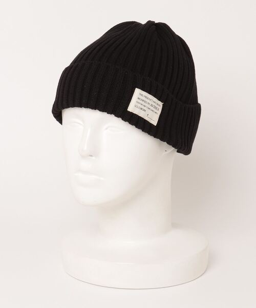 AVIREX(アヴィレックス)の「コットン ワッチ キャップ / COTTON WATCH CAP(ニットキャップ/ビーニー・メンズ・オリーブ系/ブラック/ホワイト系2/ブラウン・F)」の3枚目の写真