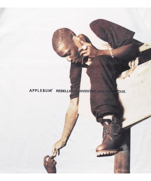 APPLEBUM（アップルバム）の「"Pass that Dutch" T-shirt（Tシャツ/カットソー・メンズ・サンドベージュ/ホワイト・MEDIUM/LARGE/X-LARGE/XX-LARGE）」の3枚目の写真