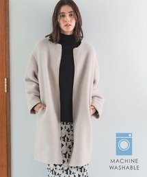 LEPSIM | ライトノーカラーボアコート　123608(ノーカラーコート)