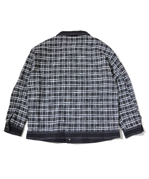 Auntie Rosa(アンティローザ)の「【Shoowtime】ビッグシルエット チェック アウター Big silhouette check outer(カバーオール・メンズ・ブラック・LARGE/MEDIUM)」の10枚目の写真
