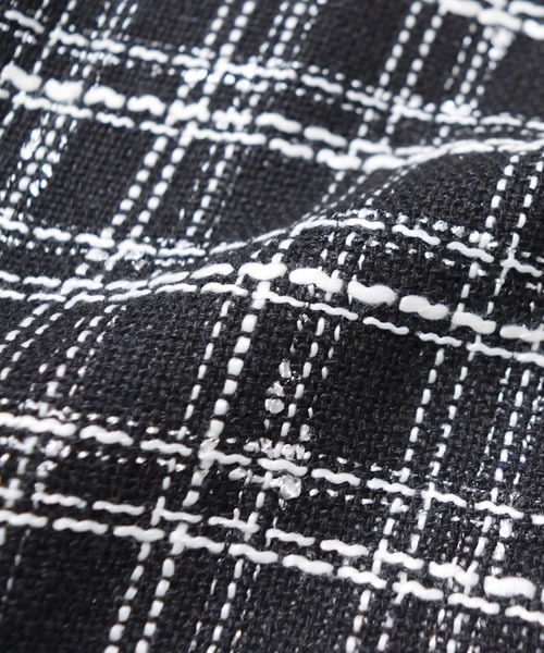 Auntie Rosa(アンティローザ)の「【Shoowtime】ビッグシルエット チェック アウター Big silhouette check outer(カバーオール・メンズ・ブラック・LARGE/MEDIUM)」の12枚目の写真