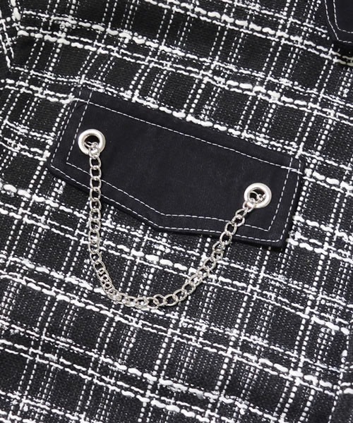 Auntie Rosa(アンティローザ)の「【Shoowtime】ビッグシルエット チェック アウター Big silhouette check outer(カバーオール・メンズ・ブラック・LARGE/MEDIUM)」の14枚目の写真