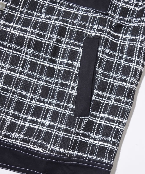 Auntie Rosa(アンティローザ)の「【Shoowtime】ビッグシルエット チェック アウター Big silhouette check outer(カバーオール・メンズ・ブラック・LARGE/MEDIUM)」の16枚目の写真