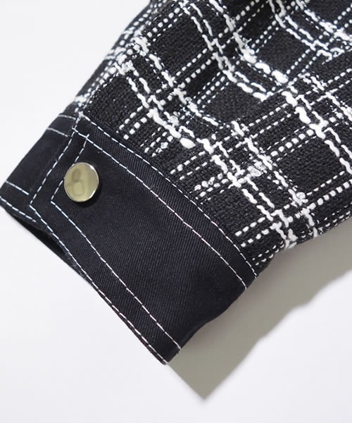 Auntie Rosa(アンティローザ)の「【Shoowtime】ビッグシルエット チェック アウター Big silhouette check outer(カバーオール・メンズ・ブラック・LARGE/MEDIUM)」の17枚目の写真