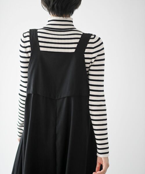 rps（アールピーエス）の「フェイクスウェードボリュームヘムオールインワン（サロペット/オーバーオール・レディース・チャコールグレー/ブラック/カーキ/カーキブラウン/モカ・フリー）」の12枚目の写真