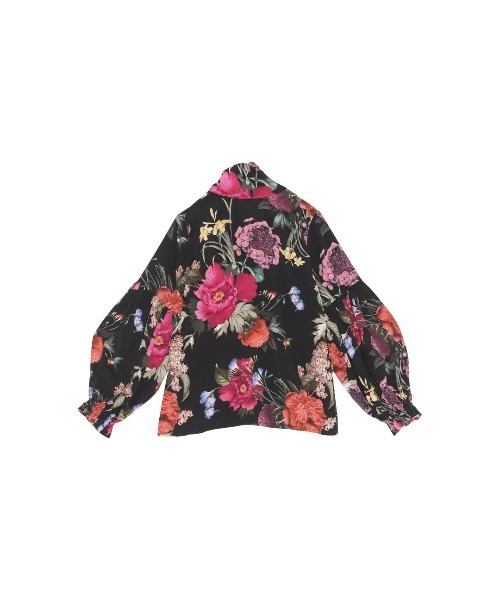 CHRISTINA  ROHDE（クリスティーナローデ）の「Christina Rhode  / 花柄 リボン パフスリーブ ブラウス（シャツ/ブラウス・キッズ・ブラック・2Y/4Y/8Y/10Y/6Y）」の6枚目の写真