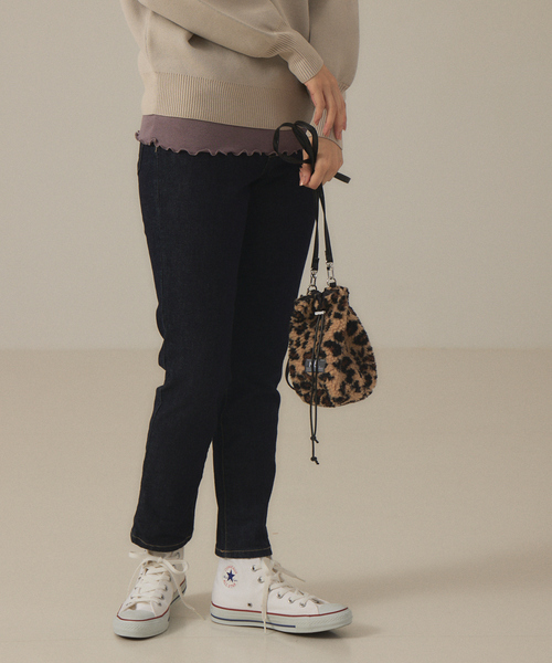 abahouse mavie(アバハウスマヴィ)の「【MEI 】FUR MINI巾着(ショルダーバッグ・レディース・アイボリー/その他/ブラック・フリー)」の3枚目の写真