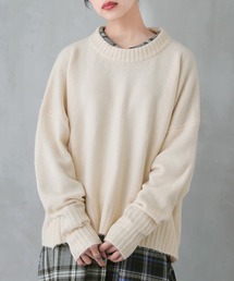 n'OrLABEL | 『ビッグシルエットショート丈ニット』(ニット/セーター)