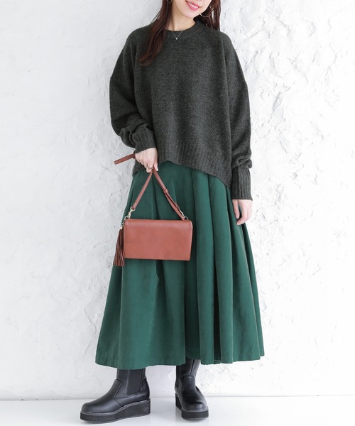 n'OrLABEL（ノアールレーベル）の「【廃盤】『ビッグシルエットショート丈ニット』（ニット/セーター・レディース・チャコール/ピンク/アイボリー/ブルー・FREE）」の15枚目の写真