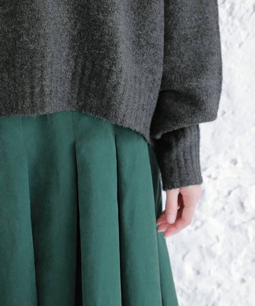 n'OrLABEL（ノアールレーベル）の「【廃盤】『ビッグシルエットショート丈ニット』（ニット/セーター・レディース・チャコール/ピンク/アイボリー/ブルー・FREE）」の18枚目の写真