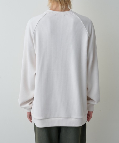 COLONY 2139（コロニートゥーワンスリーナイン）の「ストレッチリブラグランプルオーバー（Tシャツ/カットソー・メンズ・ブラック/オフホワイト/チャコールグレー・MEDIUM/LARGE/X-LARGE）」の12枚目の写真