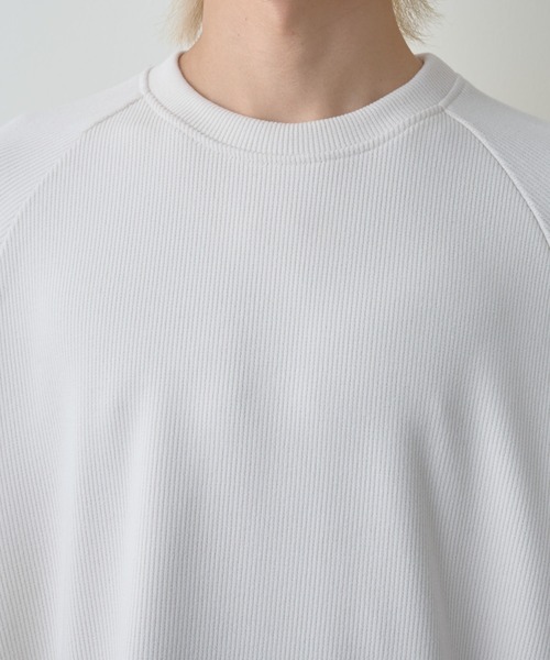 COLONY 2139（コロニートゥーワンスリーナイン）の「ストレッチリブラグランプルオーバー（Tシャツ/カットソー・メンズ・ブラック/オフホワイト/チャコールグレー・MEDIUM/LARGE/X-LARGE）」の13枚目の写真