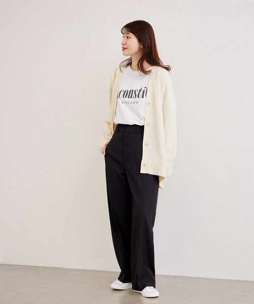 JOURNAL STANDARD（ジャーナルスタンダード）の「《追加2》ロゴロングTシャツ（Tシャツ/カットソー・レディース・ホワイト/ブラック系その他・FREE）」の8枚目の写真