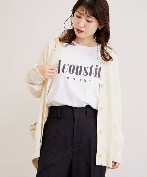 JOURNAL STANDARD（ジャーナルスタンダード）の「《追加2》ロゴロングTシャツ（Tシャツ/カットソー・レディース・ホワイト/ブラック系その他・FREE）」の9枚目の写真