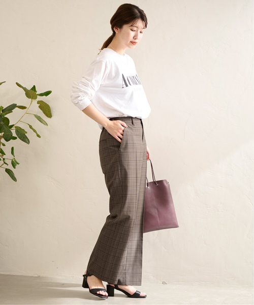 JOURNAL STANDARD（ジャーナルスタンダード）の「《追加2》ロゴロングTシャツ（Tシャツ/カットソー・レディース・ホワイト/ブラック系その他・FREE）」の12枚目の写真