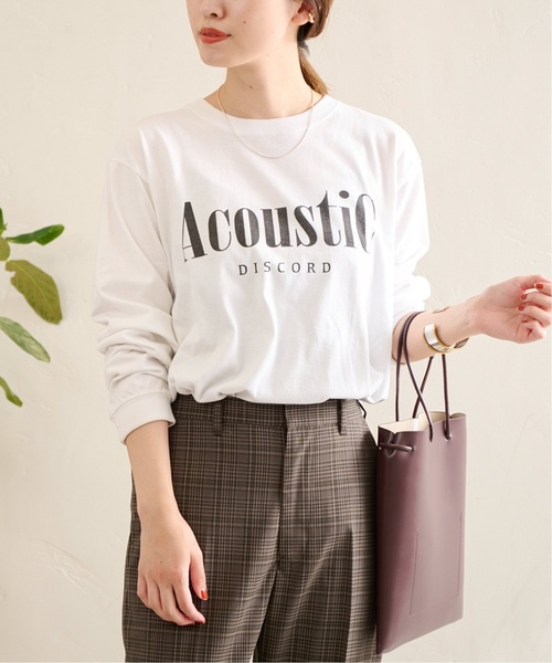 JOURNAL STANDARD（ジャーナルスタンダード）の「《追加2》ロゴロングTシャツ（Tシャツ/カットソー・レディース・ホワイト/ブラック系その他・FREE）」の13枚目の写真