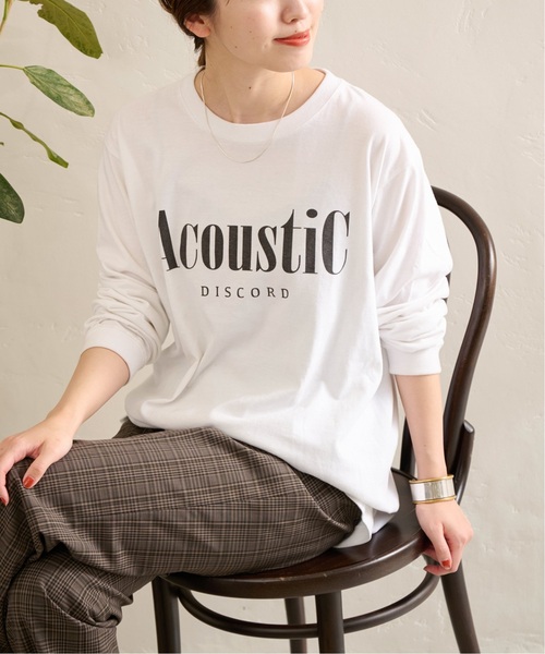 JOURNAL STANDARD（ジャーナルスタンダード）の「《追加2》ロゴロングTシャツ（Tシャツ/カットソー・レディース・ホワイト/ブラック系その他・FREE）」の14枚目の写真