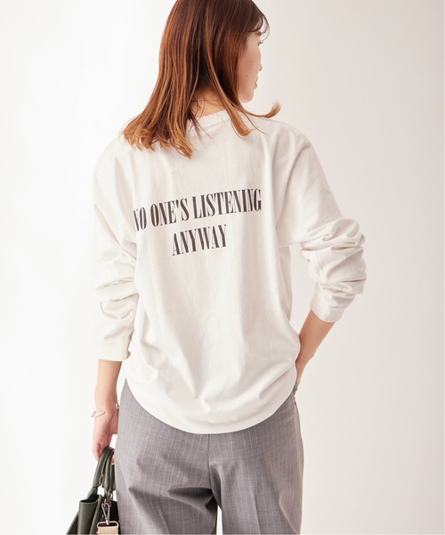 JOURNAL STANDARD（ジャーナルスタンダード）の「《追加2》ロゴロングTシャツ（Tシャツ/カットソー・レディース・ホワイト/ブラック系その他・FREE）」の16枚目の写真
