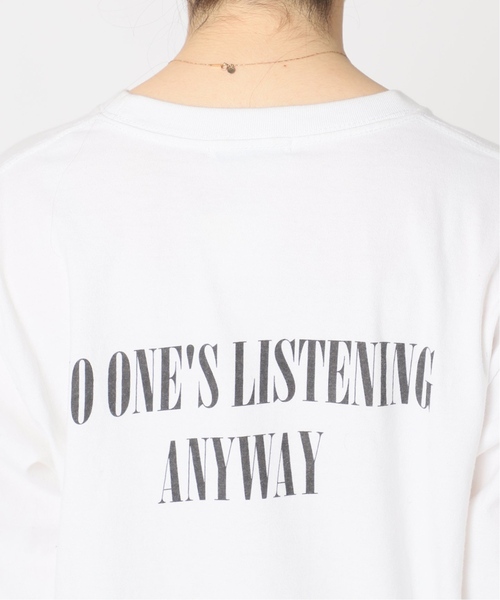 JOURNAL STANDARD（ジャーナルスタンダード）の「《追加2》ロゴロングTシャツ（Tシャツ/カットソー・レディース・ホワイト/ブラック系その他・FREE）」の22枚目の写真