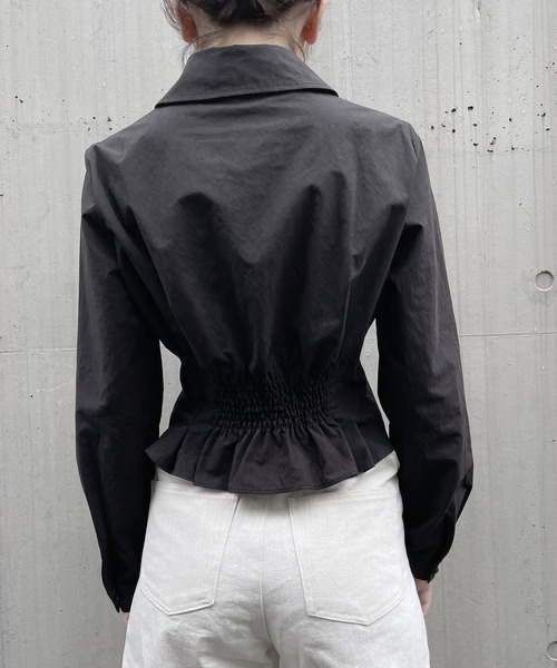 PAIN（ペイン）の「ダブルカラーレイヤードブラウス（シャツ/ブラウス・レディース・ブラック/ホワイト/ベージュ・FREE）」の13枚目の写真