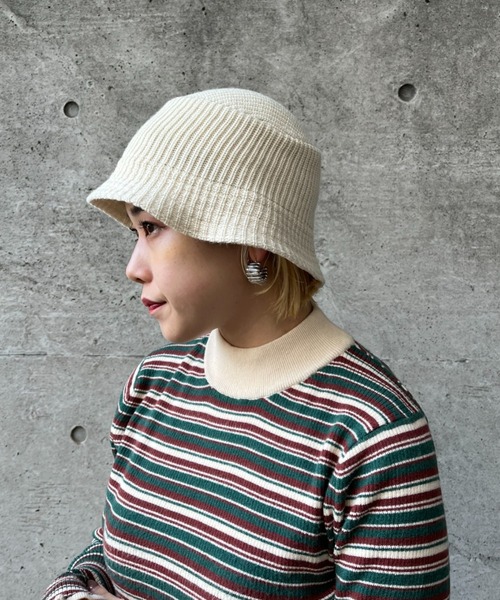 CLIPPER CASUALS(クリッパーカジュアル)の「【CLIPPER CASUALS/クリッパーカジュアル】Bucket Hat(ハット・レディース・ホワイト/ブラック/グレー・FREE)」の2枚目の写真