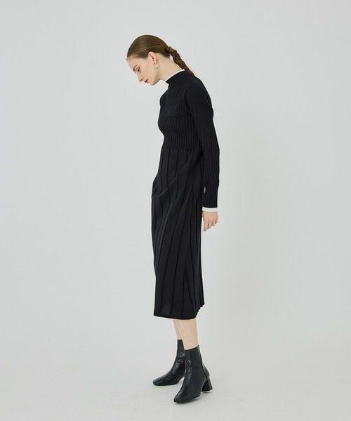 UNITED TOKYO（ユナイテッドトウキョウ）の「ランダムリブワンピース（ワンピース・レディース・インディゴブルー/ブラウン/ブラック・FREE）」の7枚目の写真