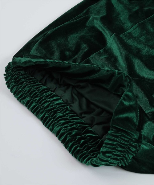 miette(ミエット)の「フロントスリットベロアロングスカート(スカート・レディース・ブルー/グリーン/ブラック・FREE)」の18枚目の写真