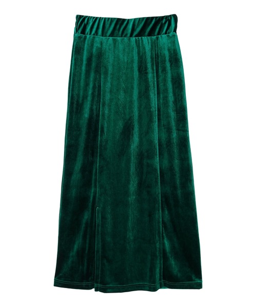 miette(ミエット)の「フロントスリットベロアロングスカート(スカート・レディース・ブルー/グリーン/ブラック・FREE)」の20枚目の写真