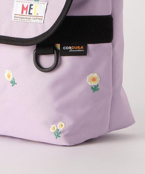 MEI（メイ）の「【別注】＜MEI＞EX メッセンジャー フラワー（メッセンジャーバッグ・キッズ・ライラック・FREE）」の10枚目の写真