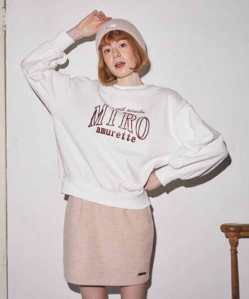 MIRO AMURETTE（ミロアミュレット）の「houndstooth check mini skirt/千鳥柄ミニスカート（スカート・レディース・ブラック/ピンク/ベージュ・FREE）」の20枚目の写真