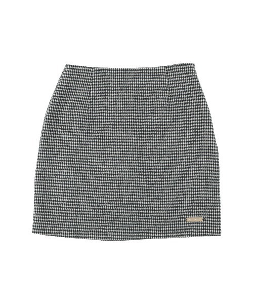 MIRO AMURETTE（ミロアミュレット）の「houndstooth check mini skirt/千鳥柄ミニスカート（スカート・レディース・ブラック/ピンク/ベージュ・FREE）」の7枚目の写真