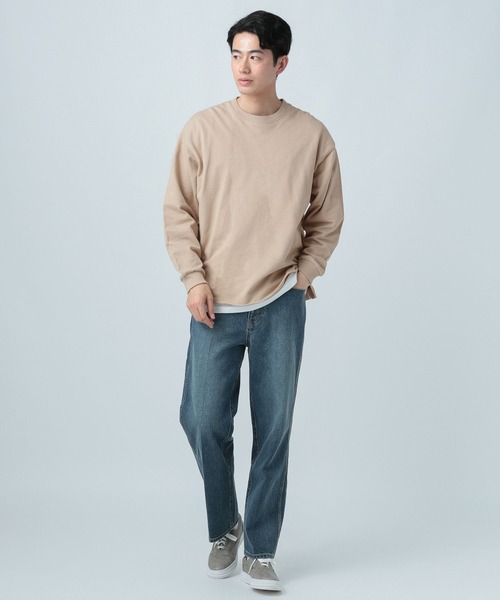 BAYFLOW（ベイフロー）の「インレイレイヤードロングスリーブ（Tシャツ/カットソー・メンズ・ライトブルー/チャコール/イエロー/ベージュ/ネイビー・SMALL/MEDIUM/LARGE）」の11枚目の写真