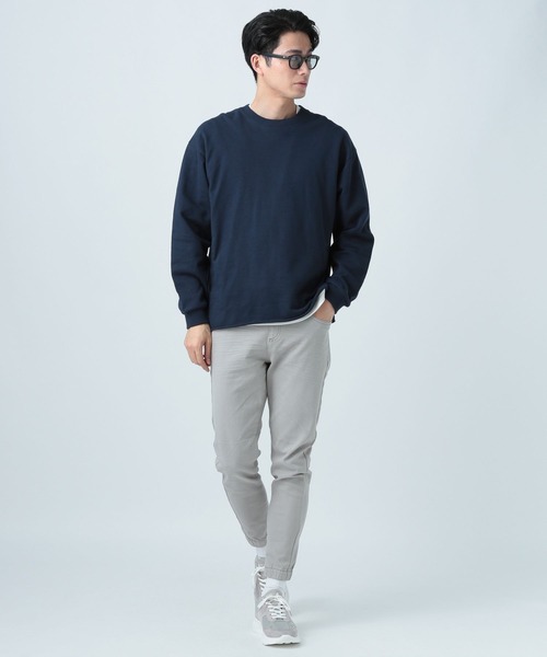 BAYFLOW（ベイフロー）の「インレイレイヤードロングスリーブ（Tシャツ/カットソー・メンズ・ライトブルー/チャコール/イエロー/ベージュ/ネイビー・SMALL/MEDIUM/LARGE）」の9枚目の写真